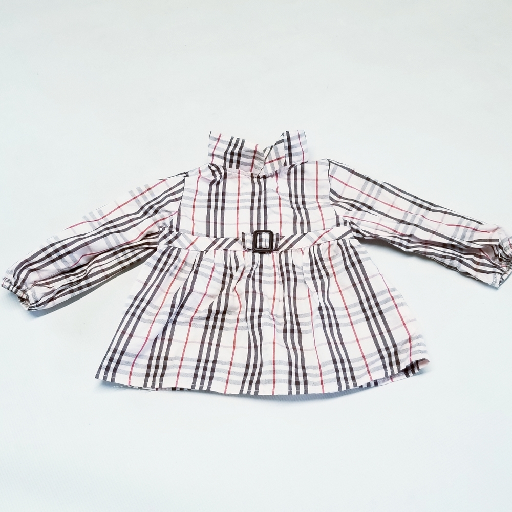 Burberry plaid little girls top dress